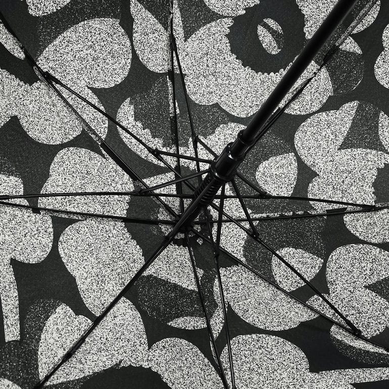 マリメッコ marimekko 傘 長傘 アンブレラ ジャンプ傘 雨傘 スティック ウニッコ ブラック グレー 94642 094642 190 北欧雑貨 北欧デザイン