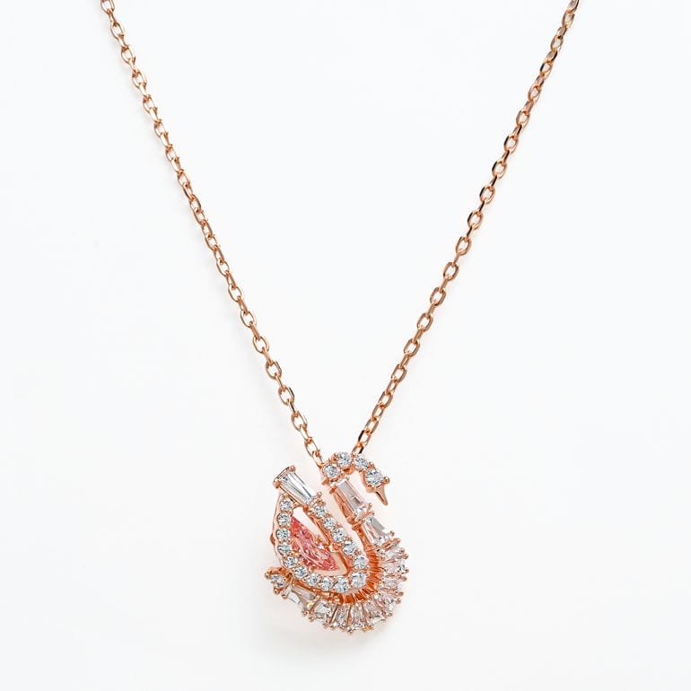 スワロフスキー SWAROVSKI ネックレス Swan スワン クリア ピンク ローズゴールド 5732414 ジュエリー アクセサリー ペンダント【スペシャルラッピング660円(別売り)】