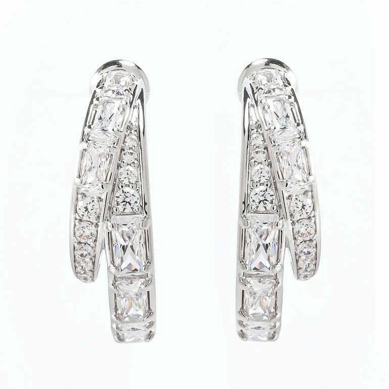 スワロフスキー SWAROVSKI ピアス Vienna フープピアス クリア