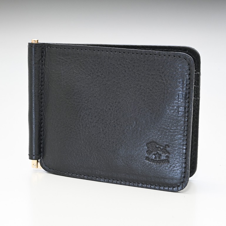 イルビゾンテ IL BISONTE 財布 マネークリップ 札ばさみ ブラック C0963 P 153 カウハイドレザー【スペシャルラッピング660円(別売り)】