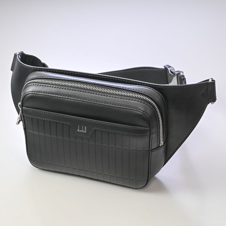 ダンヒル dunhill ショルダーバッグ メンズ ROLLAGAS ローラガス ベルトバッグ ボディバッグ ブラック 23R3556RA001