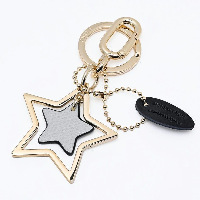 フルラ FURLA キーリング キーホルダー VENUS ヴィーナス スター 星形 レディース アイボリー WR00419 MAS000 VAN00 チャーム 純正紙袋付属 