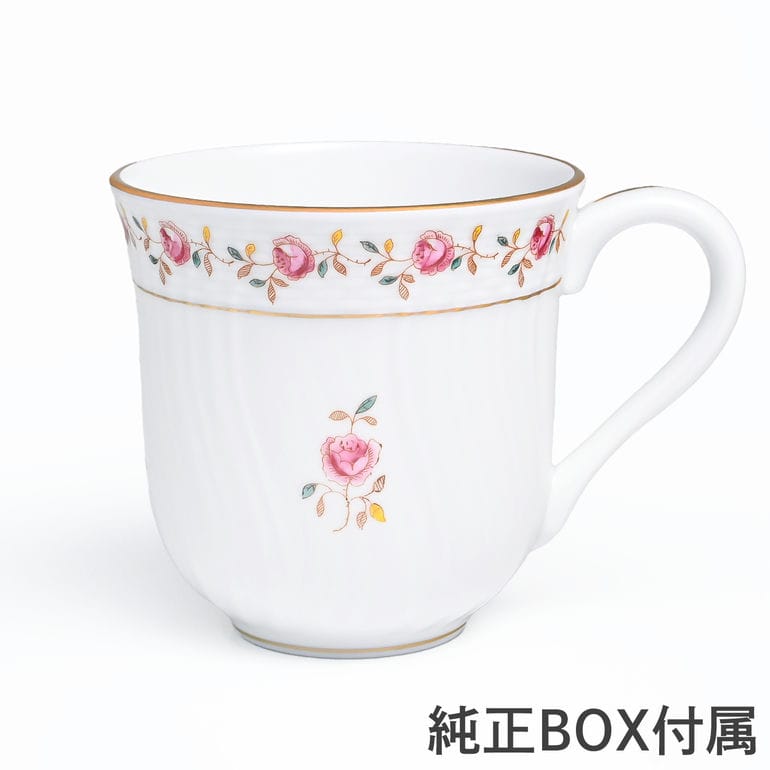 【名入れ可有料】純正ボックス付き ヘレンド HEREND マグカップ 250ml 薔薇の花飾り ローズガーランド マグ 手描き 1729000 RGS 1729 01729-0-00-RGS 洋食器 キッチン 陶器 食卓【スペシャルラッピング660円(別売り)】