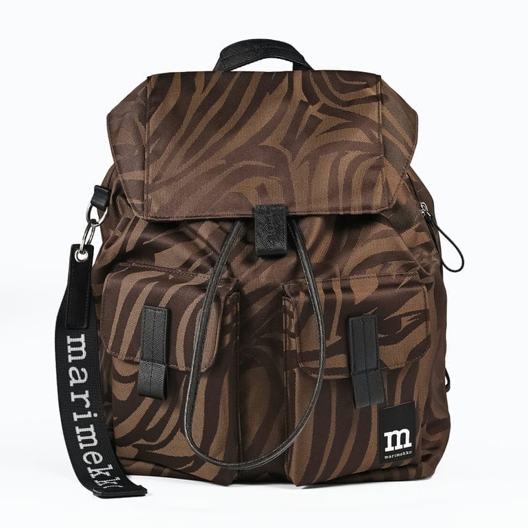 未使用　希少カラー　ブラウン　マリメッコ　メトロ　リュック　A4 PC 収納可能 マリメッコ marimekko marimekko バックパック EVERYTHING