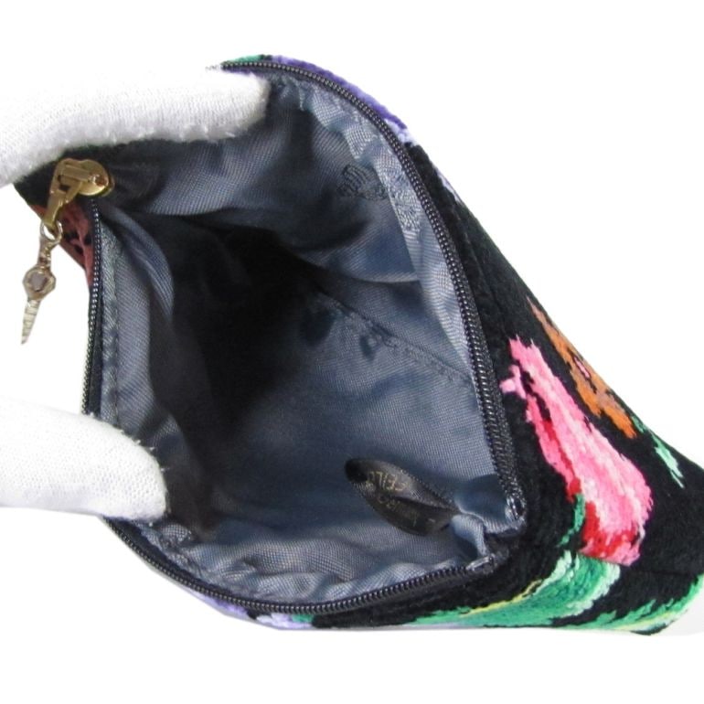 フェイラー FEILER ポーチ コスメポーチ MOHN POPPIES モーン ポピー ブラック ネコポス限定 送料無料<br>【スペシャルラッピング660円(別売り)】