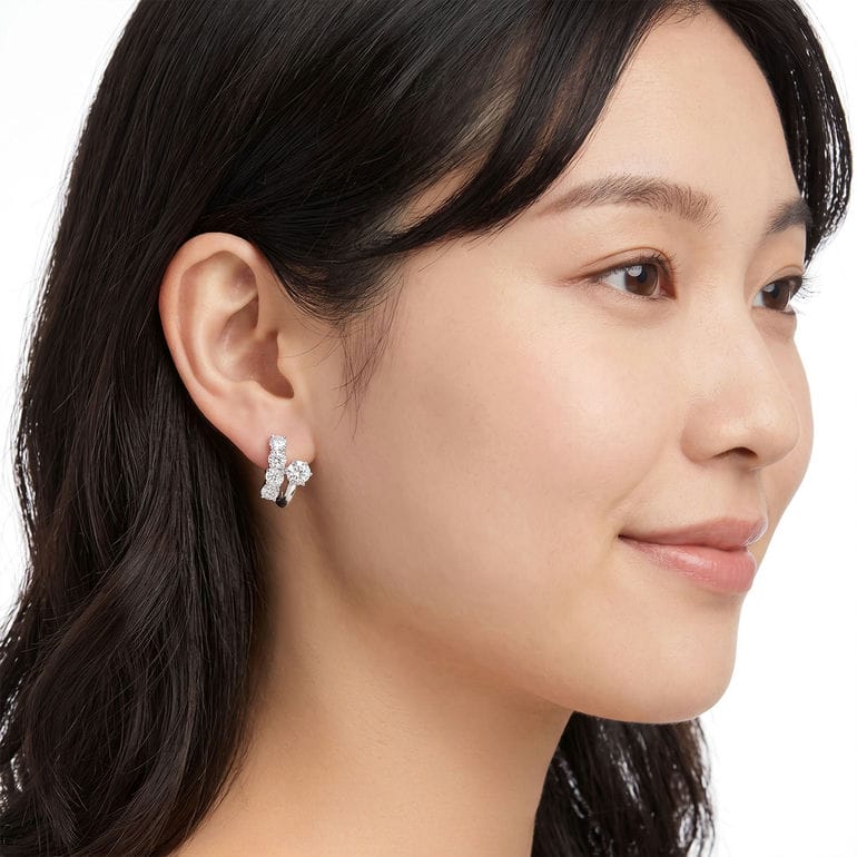 スワロフスキー SWAROVSKI ピアス Matrix マトリックス フープピアス