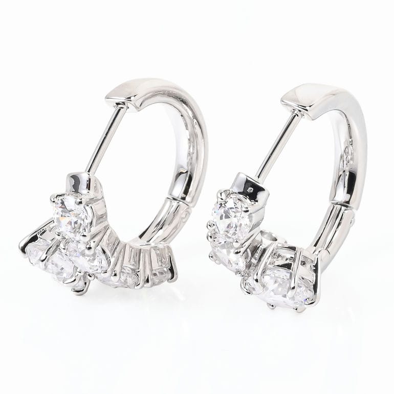 スワロフスキー SWAROVSKI ピアス Matrix マトリックス フープピアス