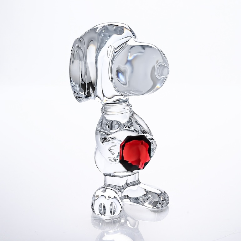 バカラ 名入れ対応 Baccarat フィギュア カトゥーン スヌーピー レッド