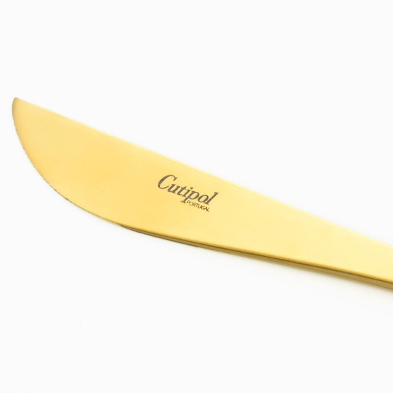 クチポール Cutipol GOA ゴア ブラック×ゴールド ディナーナイフ テーブルナイフ 22cm GO.03 GB 名入れ可有料 洋食器