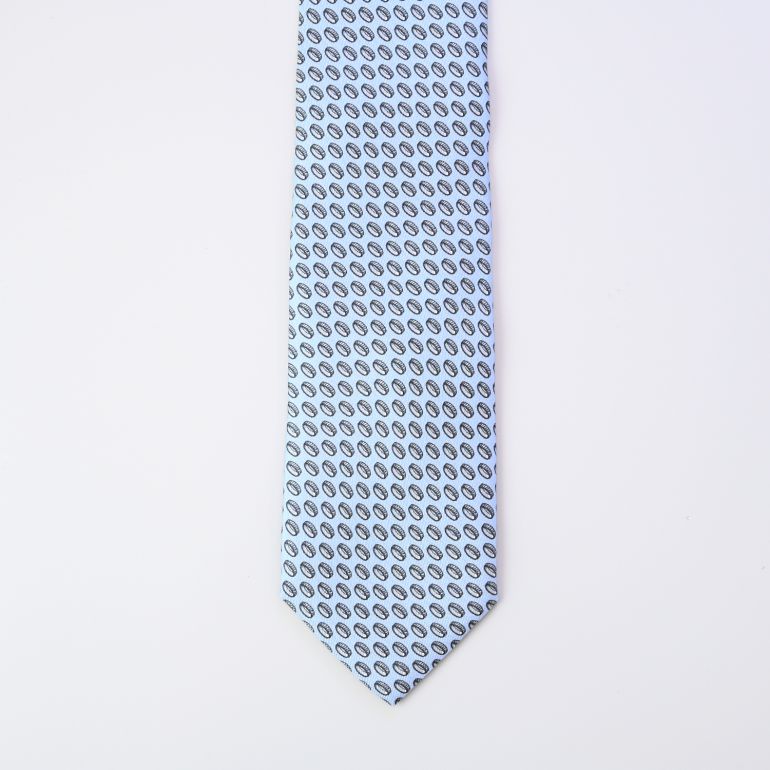 ダンヒル dunhill ネクタイ メンズ ライトブルー 大剣幅8cm シルク100  