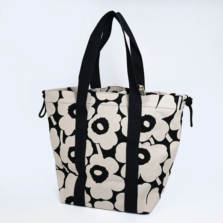 マリメッコ marimekko トートバッグ MONO CITY UNIKKO モノ ミニ シティ ウニッコ レディース ブラック×オフホワイト 92196 092196 908 母の日 北欧雑貨 北欧デザイン