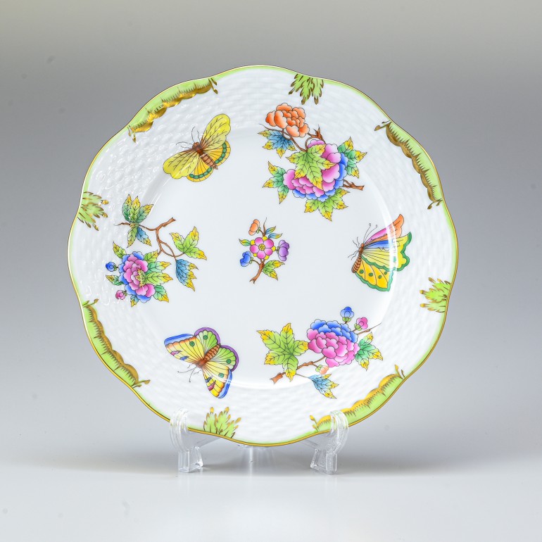 ヘレンド デザートプレート ヴィクトリアブーケ 19cm 517000 VBO 【00517000-VBO】 洋食器【スペシャルラッピング660円(別売り)】