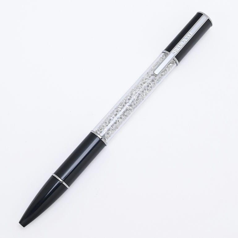 【名入れ可有料】 スワロフスキー SWAROVSKI ボールペン Crystalline Lustre クリスタルライン ブラック シルバー 5694180 筆記具 文房具【スペシャルラッピング660円(別売り)】