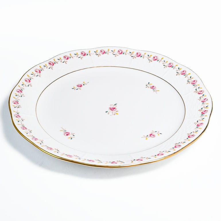 【名入れ可有料】純正ボックス付き ヘレンド HEREND プレート 25cm 薔薇の花飾り ローズガーランド 皿 手描き 524000 RGS 005240-00-RGS 洋食器 キッチン 陶器 食卓【スペシャルラッピング660円(別売り)】