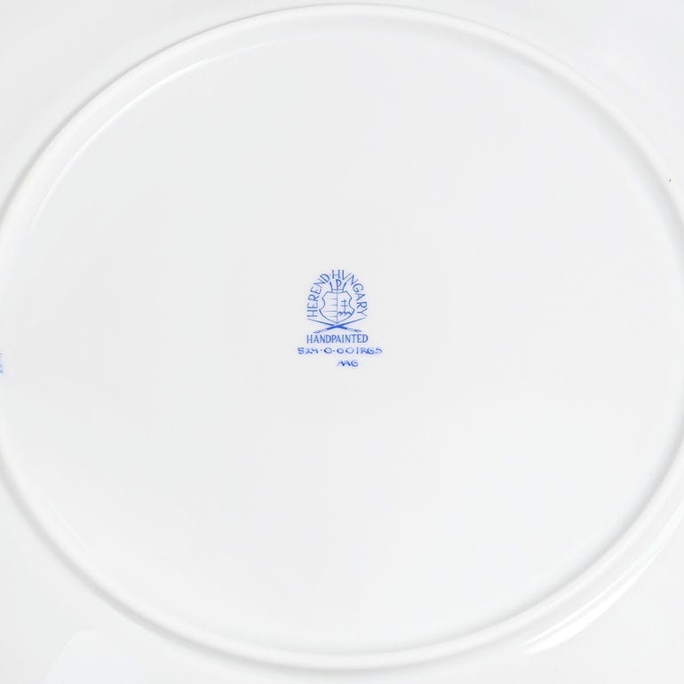 【名入れ可有料】純正ボックス付き ヘレンド HEREND プレート 25cm 薔薇の花飾り ローズガーランド 皿 手描き 524000 RGS 005240-00-RGS 洋食器 キッチン 陶器 食卓【スペシャルラッピング660円(別売り)】