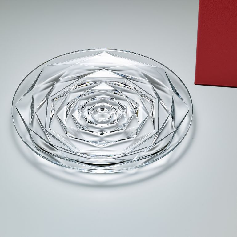 Baccarat クリスタル ラウンドプレート　SWING ばら Swing Plate | Baccarat United States