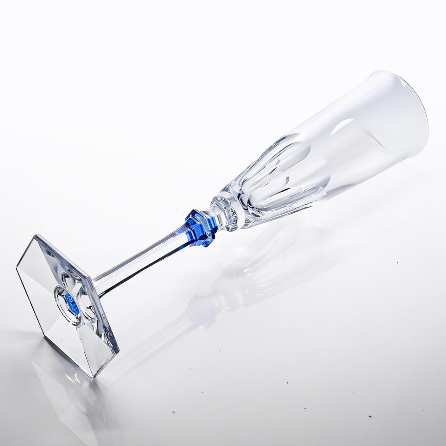 バカラグラス　アルクール　イブ　ブルーボタン 一本 バカラ（Baccarat） グラス シャンパンフルート ペア アルクール イヴ