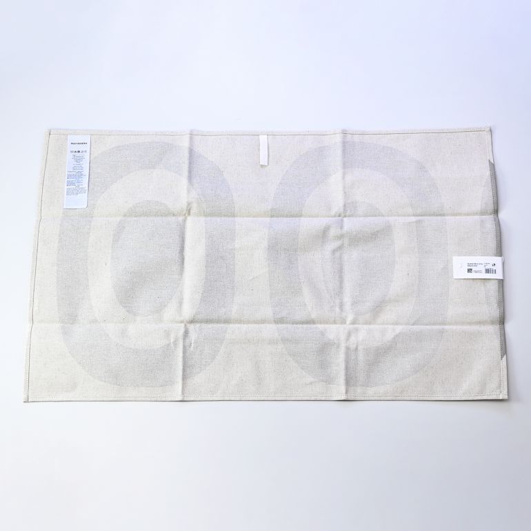 マリメッコ marimekko ティータオル キッチンタオル 70×47cm Melooni メローニ ライトグレー×リネン 71963 894 北欧雑貨 北欧デザイン ネコポス限定 送料無料