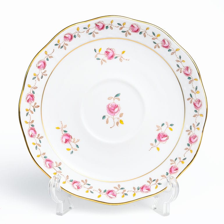 【名入れ可有料】純正ボックス付き ヘレンド HEREND ティーカップ&ソーサー 200ml 薔薇の花飾り ローズガーランド 手描き 724000 RGS 007240-00-RGS 洋食器 キッチン 陶器 食卓 カップアンドソーサー 【スペシャルラッピング660円(別売り)】