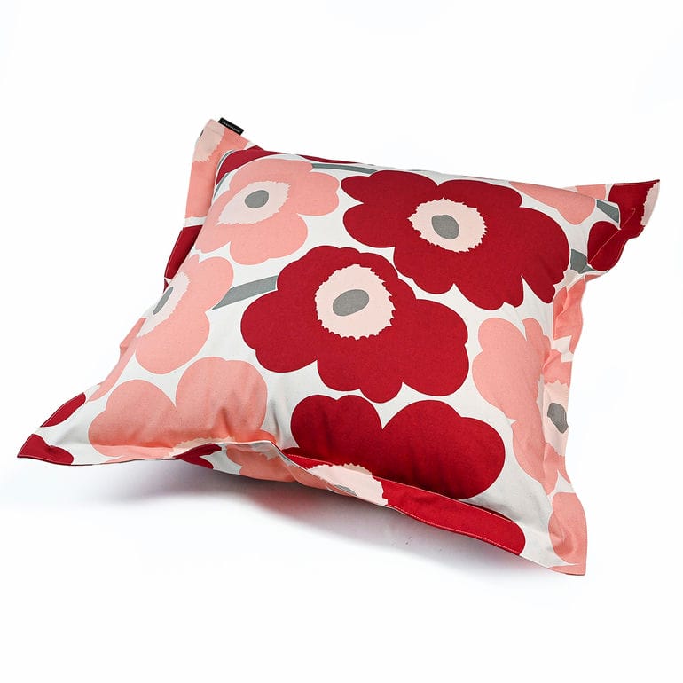 マリメッコ marimekko クッションカバー 50×50cm ウニッコ ピエ二 ダークチェリー サーモンレッド 73421 073421 384 ヌードクッション別売り 北欧雑貨 北欧デザイン  ネコポス限定 送料無料<br>【スペシャルラッピング660円(別売り)】