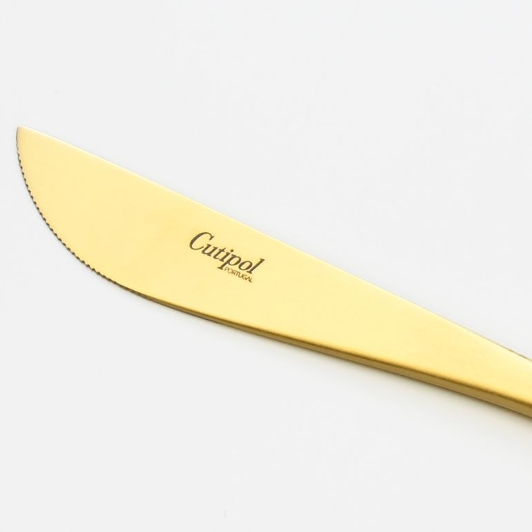 クチポール Cutipol GOA ゴア ホワイト×ゴールド ディナーナイフ
