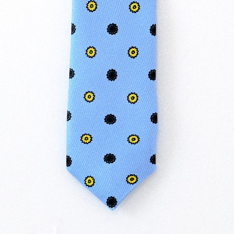 ダンヒル dunhill ネクタイ メンズ スカイブルー 大剣幅8cm シルク100% 22RPTP1CR441R MADE IN ITALY 刺しゅう名入れ対応<br>【スペシャルラッピング660円(別売り)】