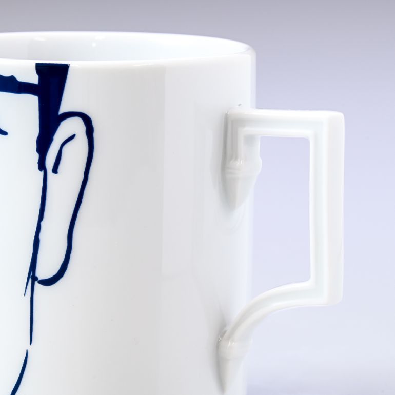 【名入れ可有料】マイセン マグコレクション アダム マグカップ ネイビー 310ml Meissen 79A410-55810-1 洋食器 【ドイツ本国の紙袋別売り】【スペシャルラッピング660円(別売り)】