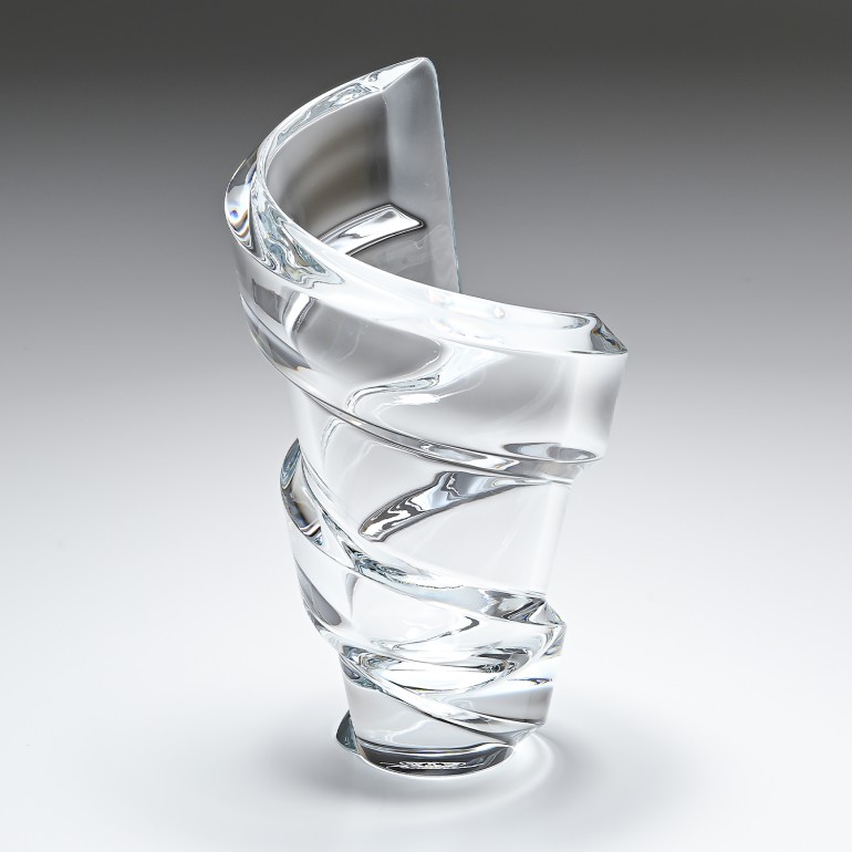 バカラ 名入れ底面対応 Baccarat ベース 花瓶 スパイラル 20cm Sサイズ SPIRALE 2611740 【熨斗対応】 インテリア オブジェ 置物 洋食器