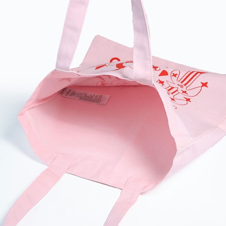 【刺しゅう名入れ可有料】マリメッコ marimekko トートバッグ Aureate Glow Vankka ファブリックバッグ レディース レッド ピンク 94058 094058 330 北欧雑貨 北欧デザイン ネコポス限定 送料無料