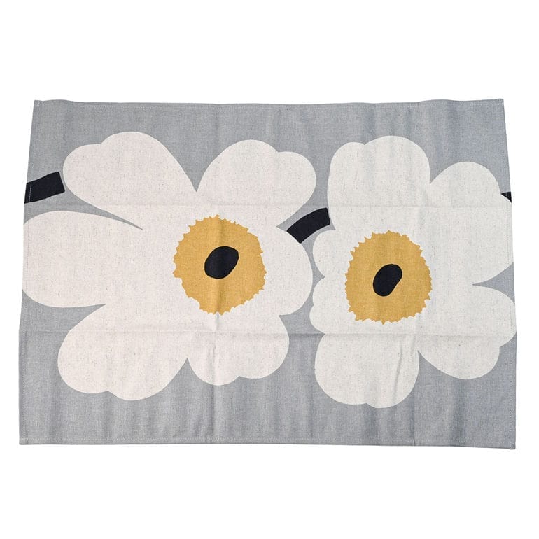 マリメッコ marimekko エプロン&ティータオル キッチンセット キッチンタオル 60周年記念 3点セット 純正箱付き ウニッコ グレー 73431 073431 922 北欧雑貨 北欧デザイン 【スペシャルラッピング660円(別売り)】