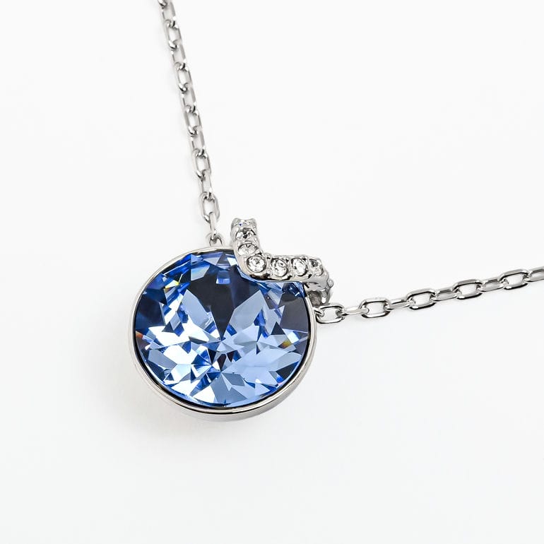 スワロフスキー SWAROVSKI ネックレス Bella V ブルー クリア シルバー