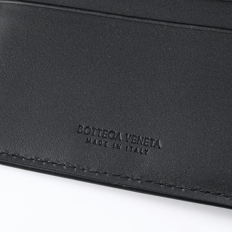 ボッテガヴェネタ BOTTEGA VENETA 二つ折り財布 小銭入れ付き イントレチャート ウォレット メンズ ブラック 193642 V47W1 8803 Made in ITALY レザー<br>【スペシャルラッピング660円(別売り)】