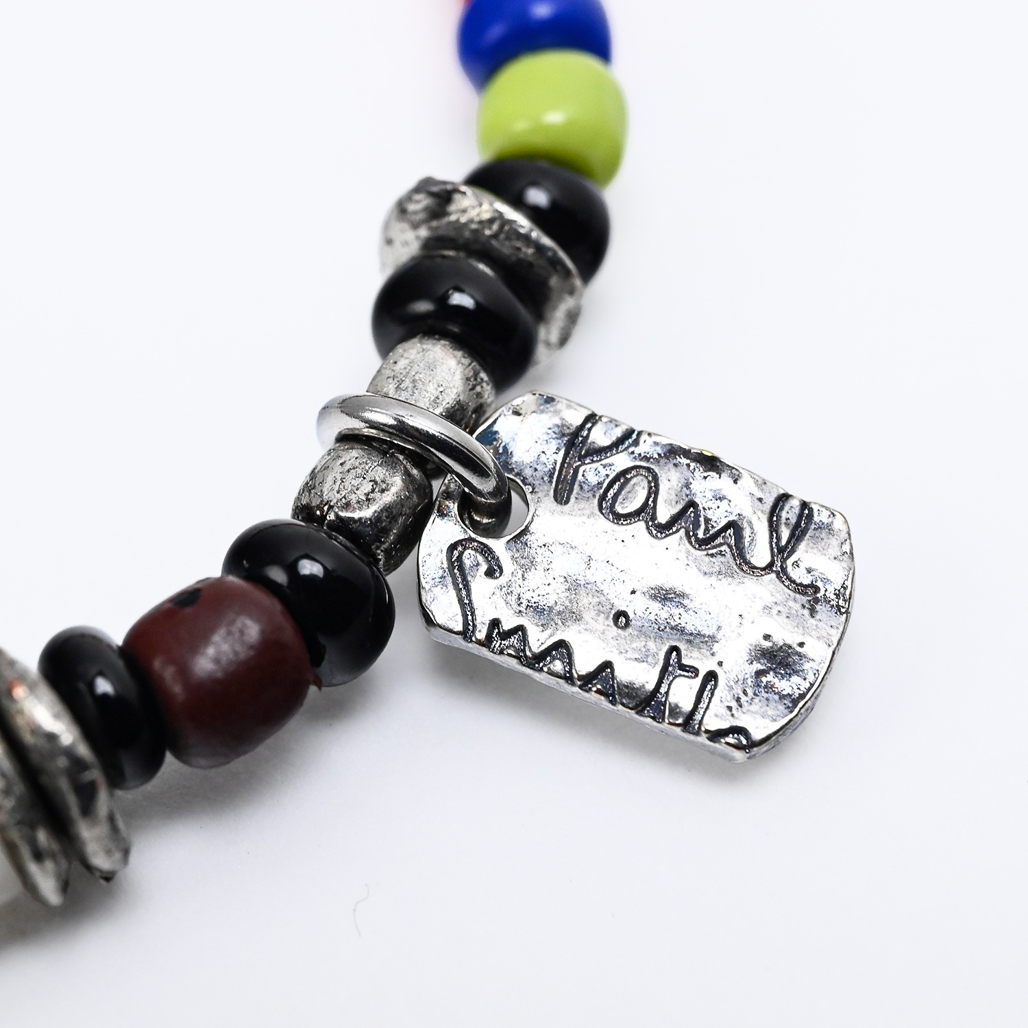 ポールスミス Paul Smith ブレスレット バングル メンズ レザー シルバー マルチカラー BRAC NMULTI 92 英国 MADE IN ITALY 送別会 【スペシャルラッピング660円(別売り)】