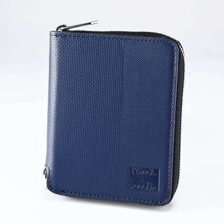 ポールスミス Paul Smith 二つ折り財布 メンズ ダークブルー 7630 MEMBMI 41 英国 Made in ITALY ウォレット 折財布 父の日 【スペシャルラッピング660円(別売り)】