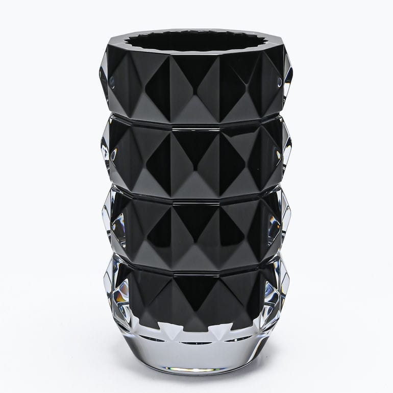 【名入れ可有料】バカラ Baccarat ベース 花瓶 ルクソール LOUXOR 2024年新作 ブラック M 23cm 2814805 置物 オブジェ インテリア <br>【スペシャルラッピング1100円(別売り)】 【熨斗対応】