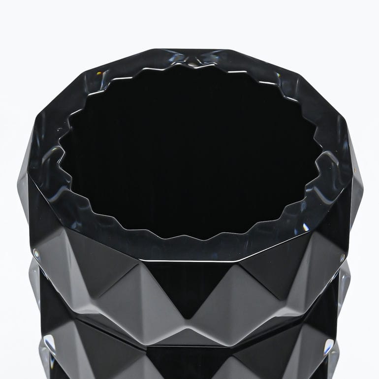 【名入れ可有料】バカラ Baccarat ベース 花瓶 ルクソール LOUXOR 2024年新作 ブラック M 23cm 2814805 置物 オブジェ インテリア <br>【スペシャルラッピング1100円(別売り)】 【熨斗対応】