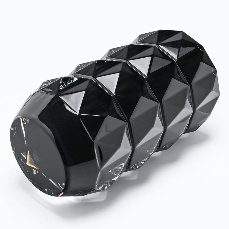 【名入れ可有料】バカラ Baccarat ベース 花瓶 ルクソール LOUXOR 2024年新作 ブラック M 23cm 2814805 置物 オブジェ インテリア <br>【スペシャルラッピング1100円(別売り)】 【熨斗対応】