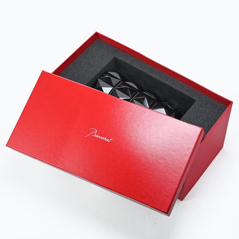 【名入れ可有料】バカラ Baccarat ベース 花瓶 ルクソール LOUXOR 2024年新作 ブラック M 23cm 2814805 置物 オブジェ インテリア <br>【スペシャルラッピング1100円(別売り)】 【熨斗対応】