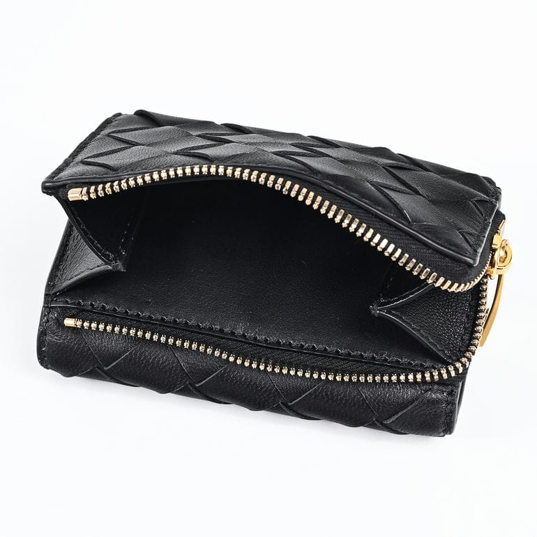 ボッテガヴェネタ　BOTTEGA VENETA 財布　小銭入れ　ブラック 名入れ可】ボッテガ 財布 ボッテガヴェネタ 長財布 メンズ