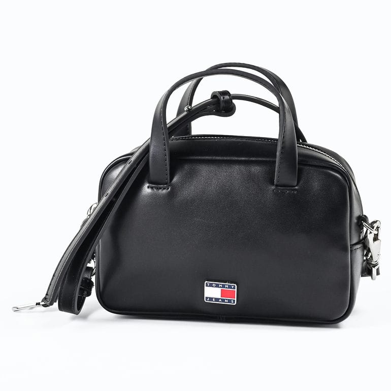 新品　  トミー ヒルフィガー　バムバッグ　ブラック ラウンドバッグ PREMIUM FACE ブラック THMG5FTA [W23×D13×H22cm