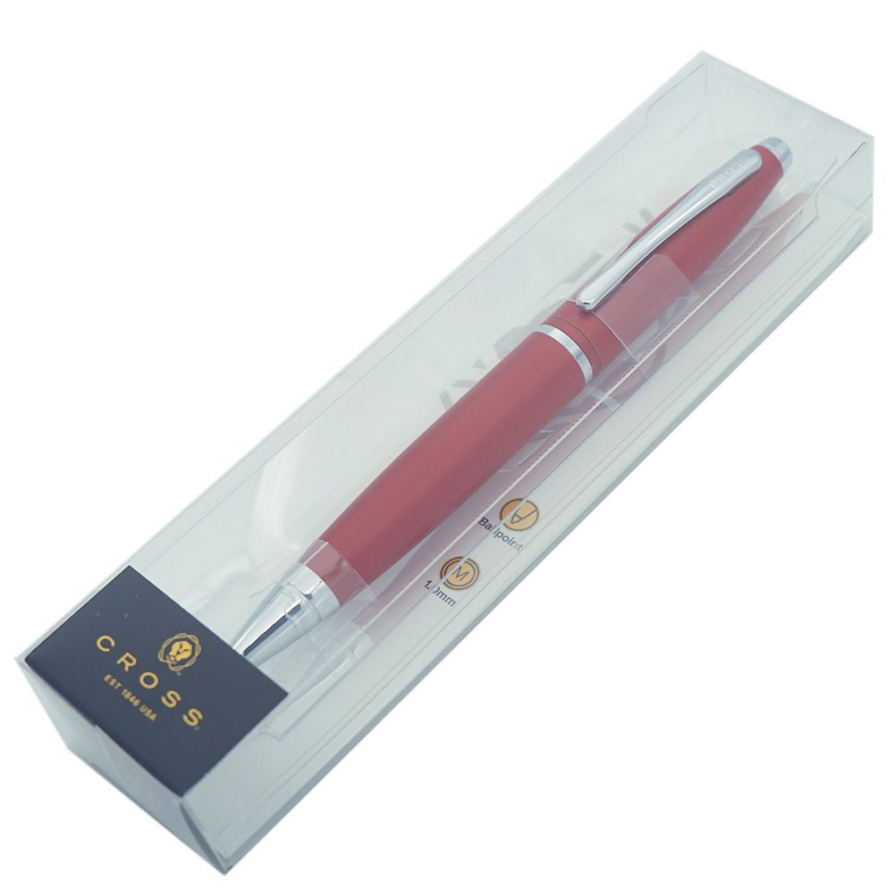 クロス ボールペン メンズ レディース CALAIS カレイ レッド AT0112JP-19 ギフト プレゼント 純正包装可能 名入れ無料 ネーム入れ 名入れギフト ボールペン 文房具【スペシャルラッピング660円(別売り)】