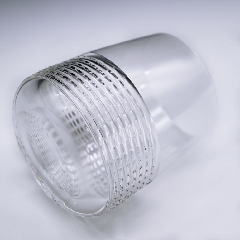 名入れ対応 エルメス HERMES グラス 新品 タンブラー オールドファッション ロックグラス ペア 250ml アンテルヴァル INTERVALLE クリスタル 010252P2 洋食器  【スペシャルラッピング660円(別売り)】