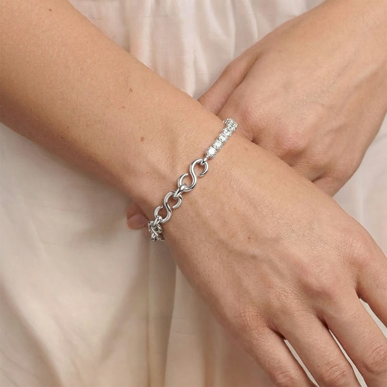 スワロフスキー SWAROVSKI ブレスレット Matrix マトリックス S字型