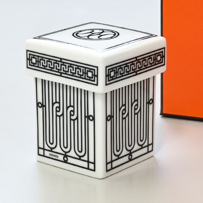 エルメス HERMES Hデコ 37020P シュガーボックス 6.5cm 洋食器 