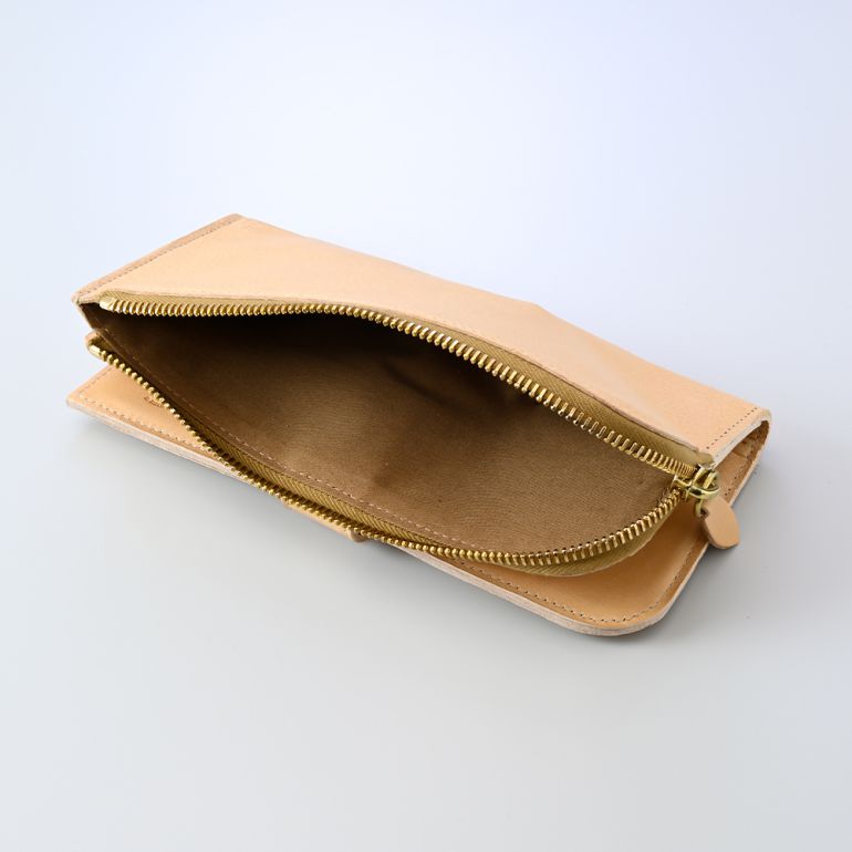 イルビゾンテ IL BISONTE 財布 長財布 メンズ レディース バケッタレザー ナチュラル C0782MP 120 SCW011PV0005NA113B 箔押し名入れ可有料 【スペシャルラッピング660円(別売り)】