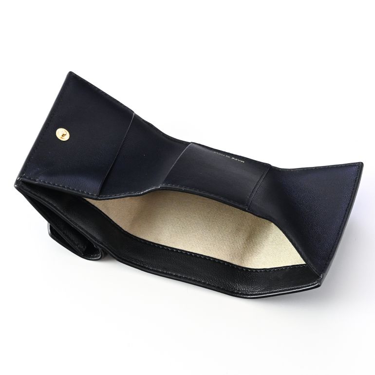 マルニ MARNI 三つ折り財布 レディース ミニウォレット スマートウォレット サフィアーノレザー ブラック PFMOW02U07 LV520 Z360N