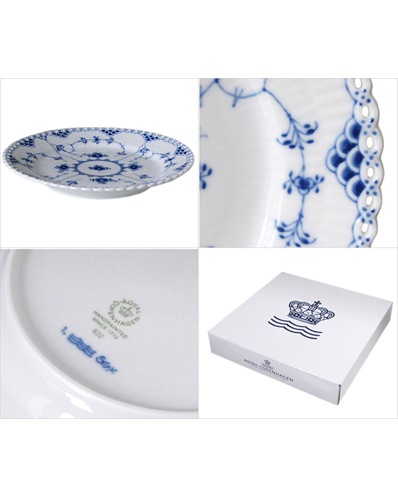 ロイヤルコペンハーゲン ブルーフルーテッド フルレース プレート 19cm