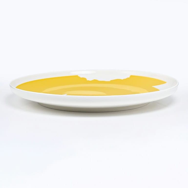 【名入れ可有料】マリメッコ marimekko プレート 25cm Unikko ウニッコ ホワイト×イエロー 73177 073177 120 【スペシャルラッピング660円(別売り)】 大皿 テーブルウエア 洋食器 テーブルウェア 北欧食器 北欧デザイン 