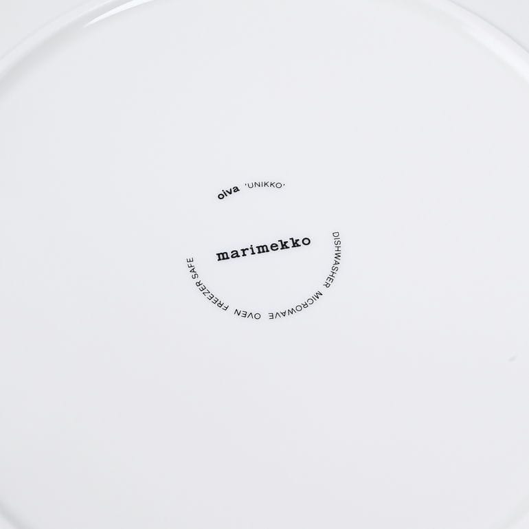 【名入れ可有料】マリメッコ marimekko プレート 25cm Unikko ウニッコ ホワイト×イエロー 73177 073177 120 【スペシャルラッピング660円(別売り)】 大皿 テーブルウエア 洋食器 テーブルウェア 北欧食器 北欧デザイン 