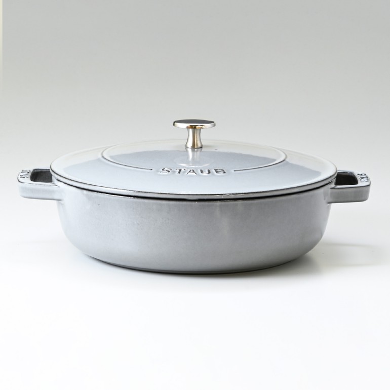 ストウブ staub ブレイザー 24cm ソテーパン 鋳物 ホーロー 鍋 なべ 調理器具 キッチン用品 グレー 2.4L 12612418 (40511-471-0) 名入れ可有料 洋食器 【スペシャルラッピング大B対応(別売り)】